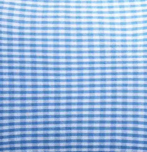 ‘Blue Checks’ Organic Junior Pillow Cover