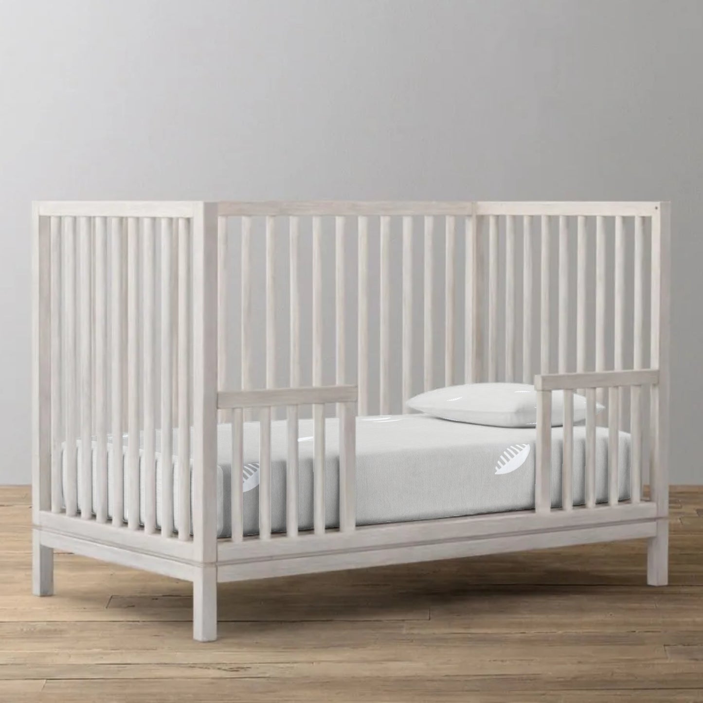 'Grey Comb’ Organic Fitted Crib Sheet