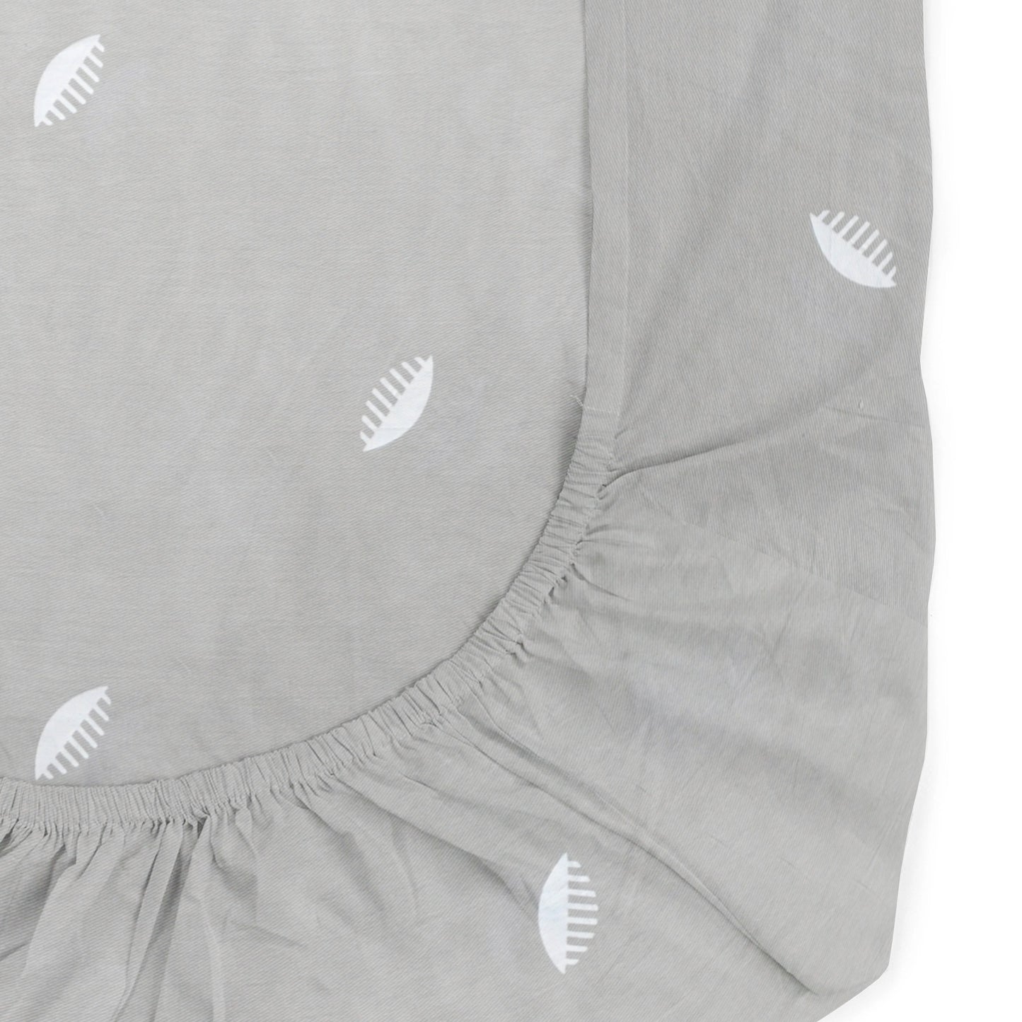'Grey Comb’ Organic Fitted Crib Sheet