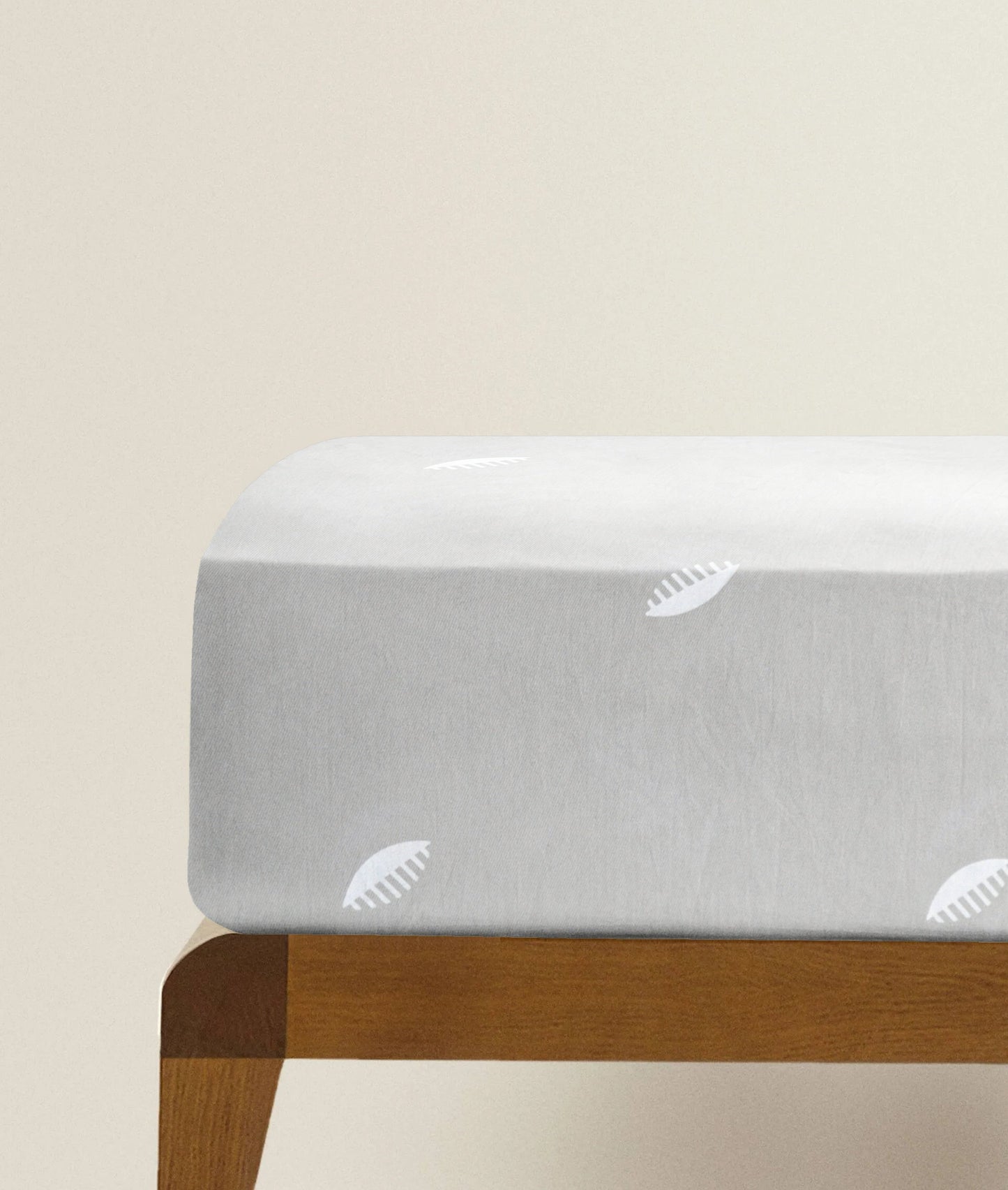 'Grey Comb’ Organic Fitted Crib Sheet