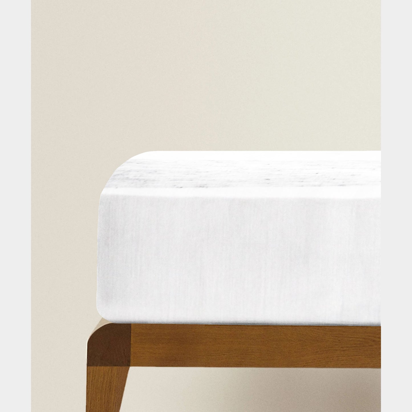 'Grey Pencil Stripe’ Organic Junior Fitted Sheet