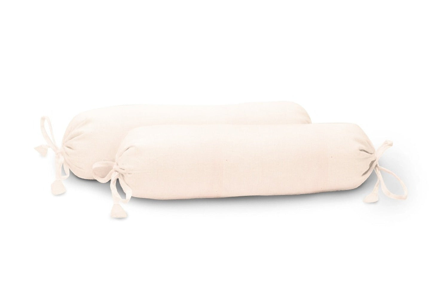 ‘Neutral Pink’ Organic Baby Bolster Cover