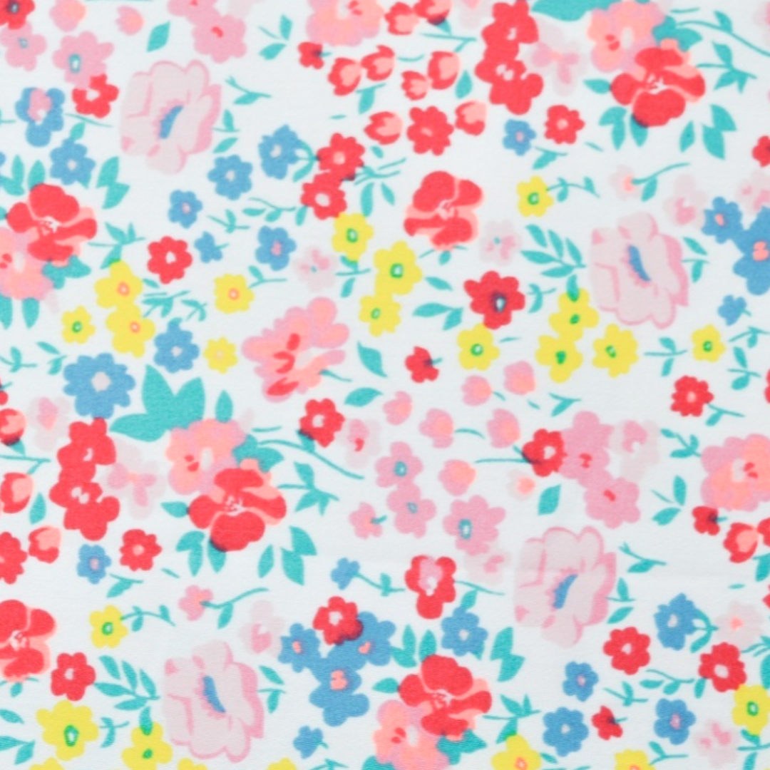 ‘New Colored Flowers’ Organic Baby Bolster Cover