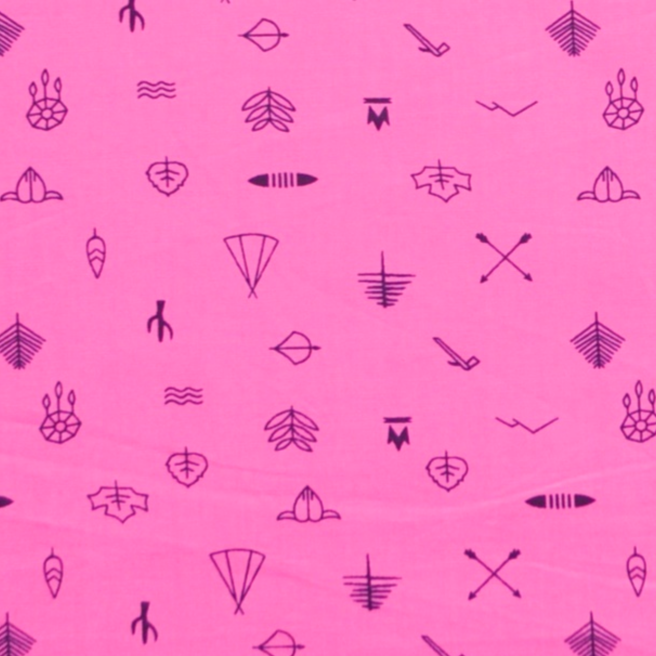 'Pink Line Drawing’ Organic Hooded Towel Set