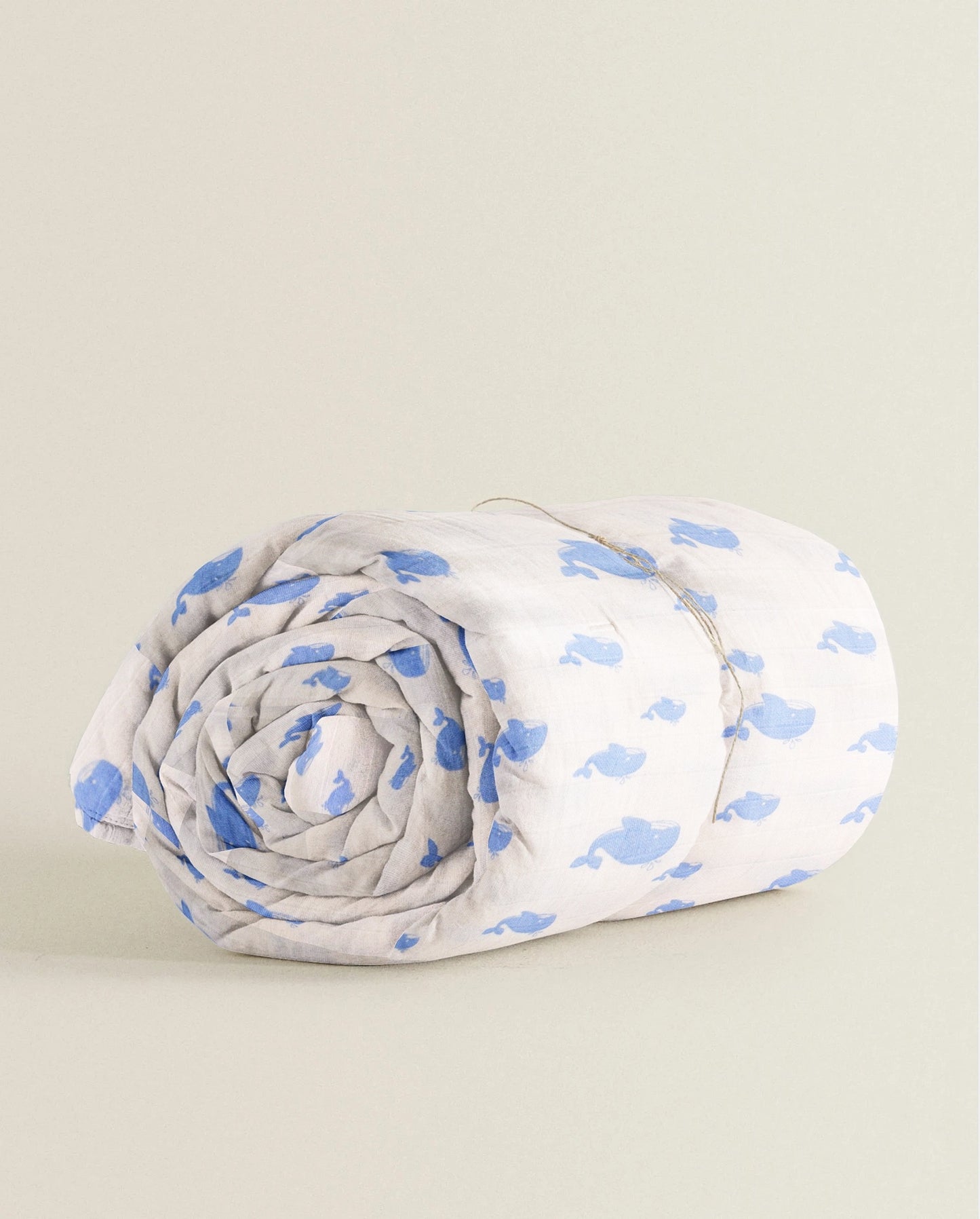 ‘Blue Whale’ Organic Junior Blanket & Quilt