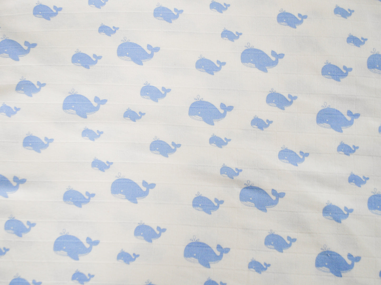 ‘Blue Whale’ Organic Junior Blanket & Quilt