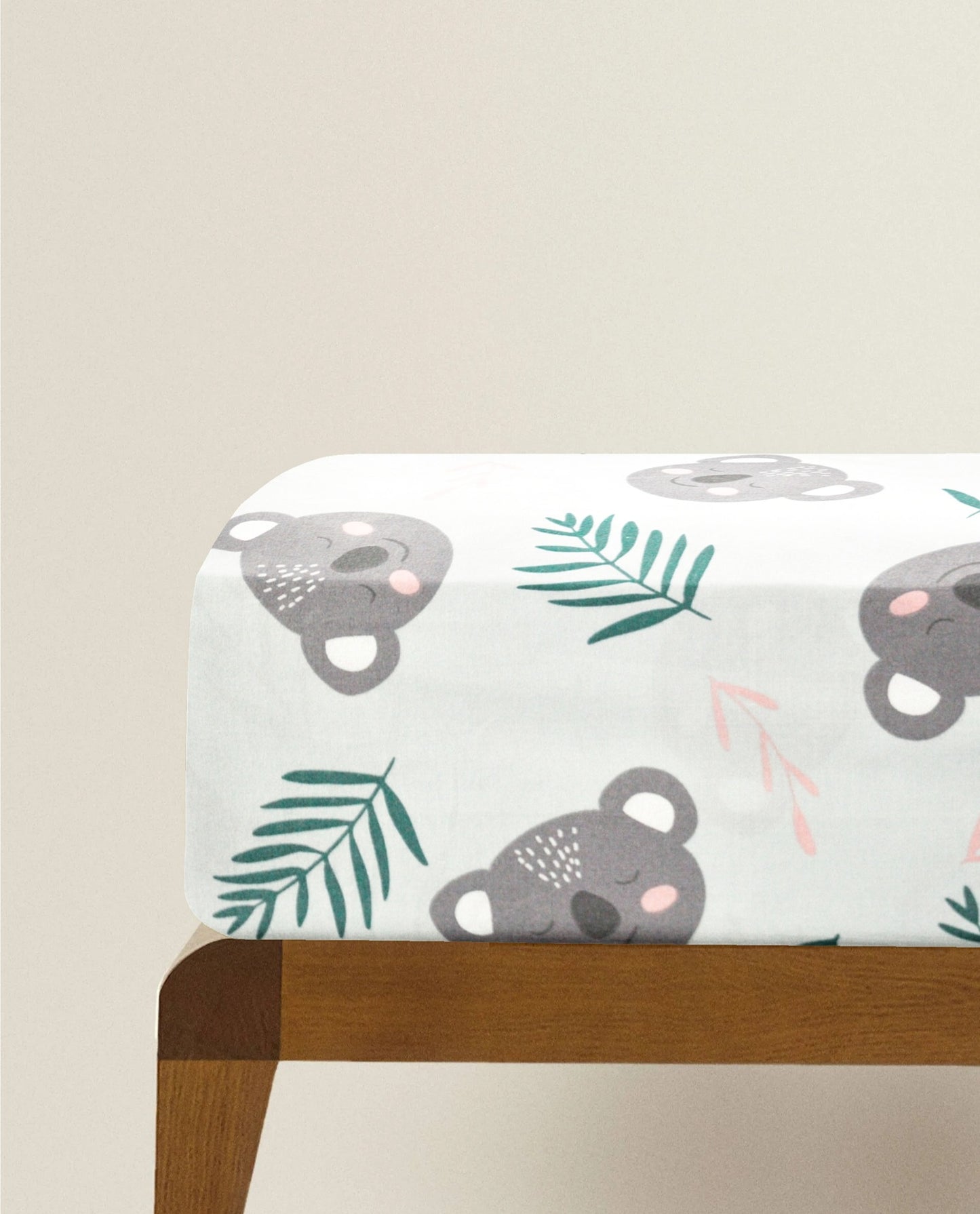 'Happy Koala’ Organic Fitted Crib Sheet