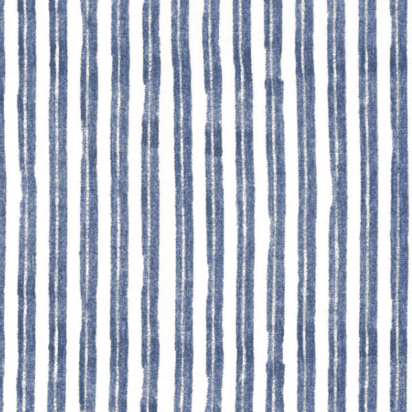 'Indigo Flow' Organic Junior Fitted Sheet