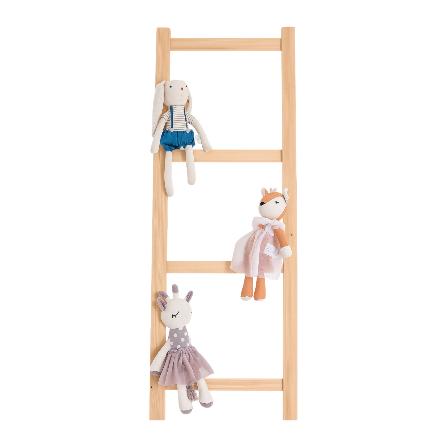 Wooden Storage Ladder – Natural Finish
