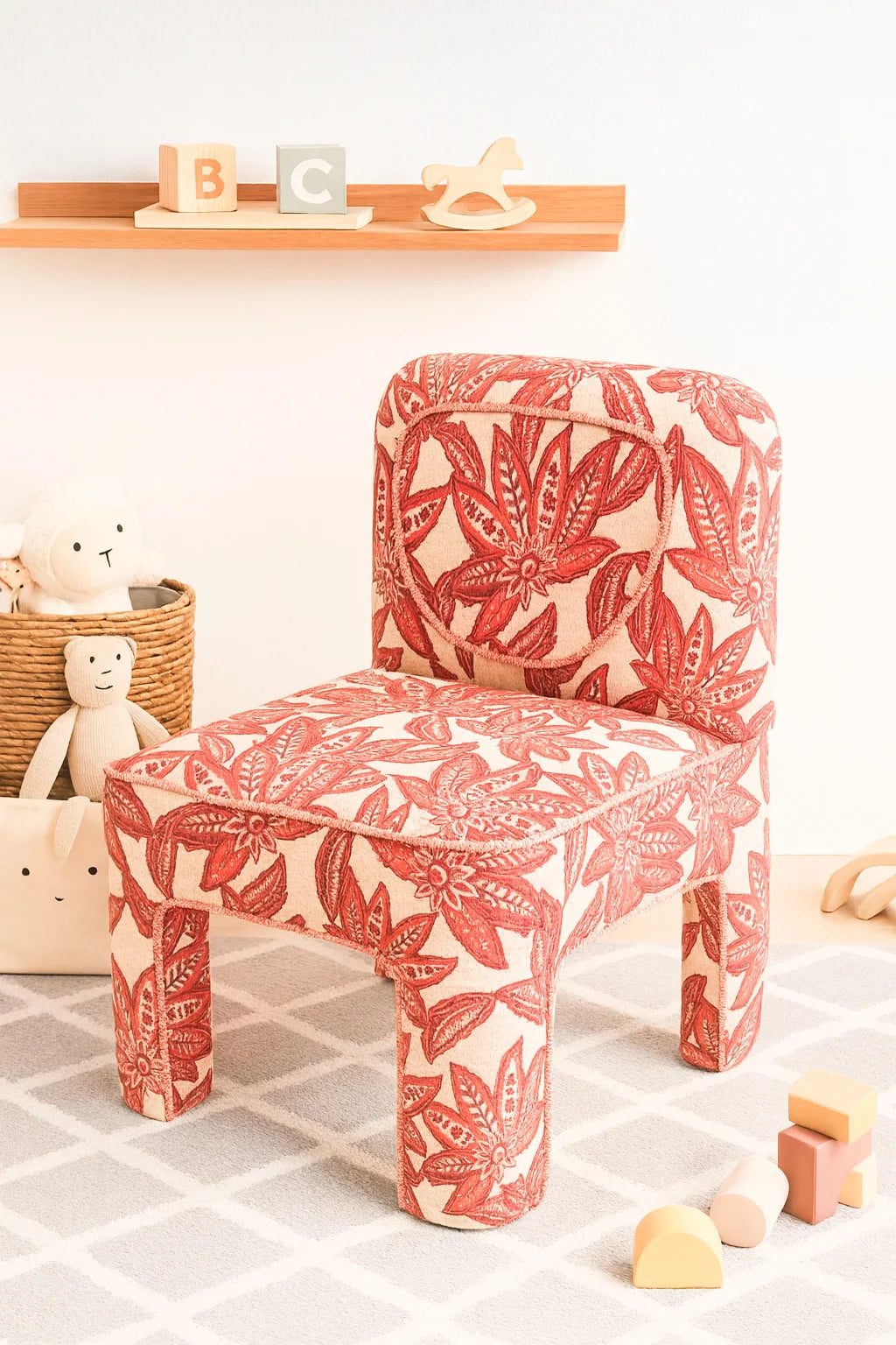 Red Vintage Print