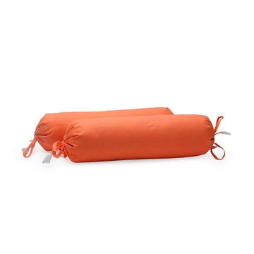‘Bright Orange’ Organic Baby Bolster Cover