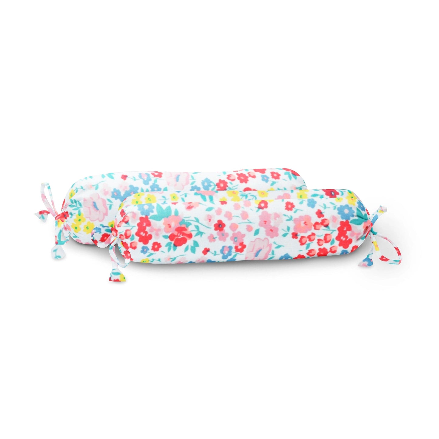 ‘New Colored Flowers’ Organic Baby Bolster Cover