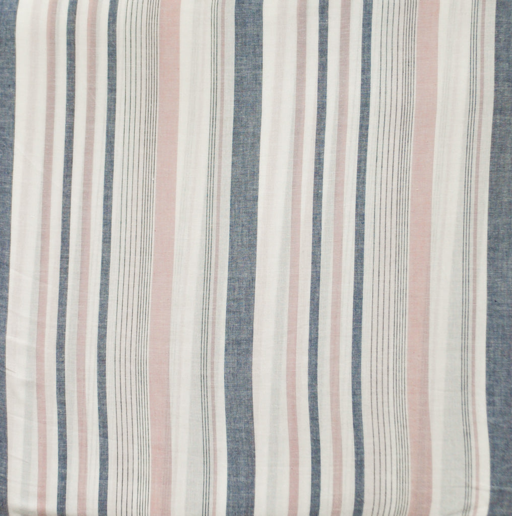 'Pink and Blue Stripe' Organic Pajama Kurta Set