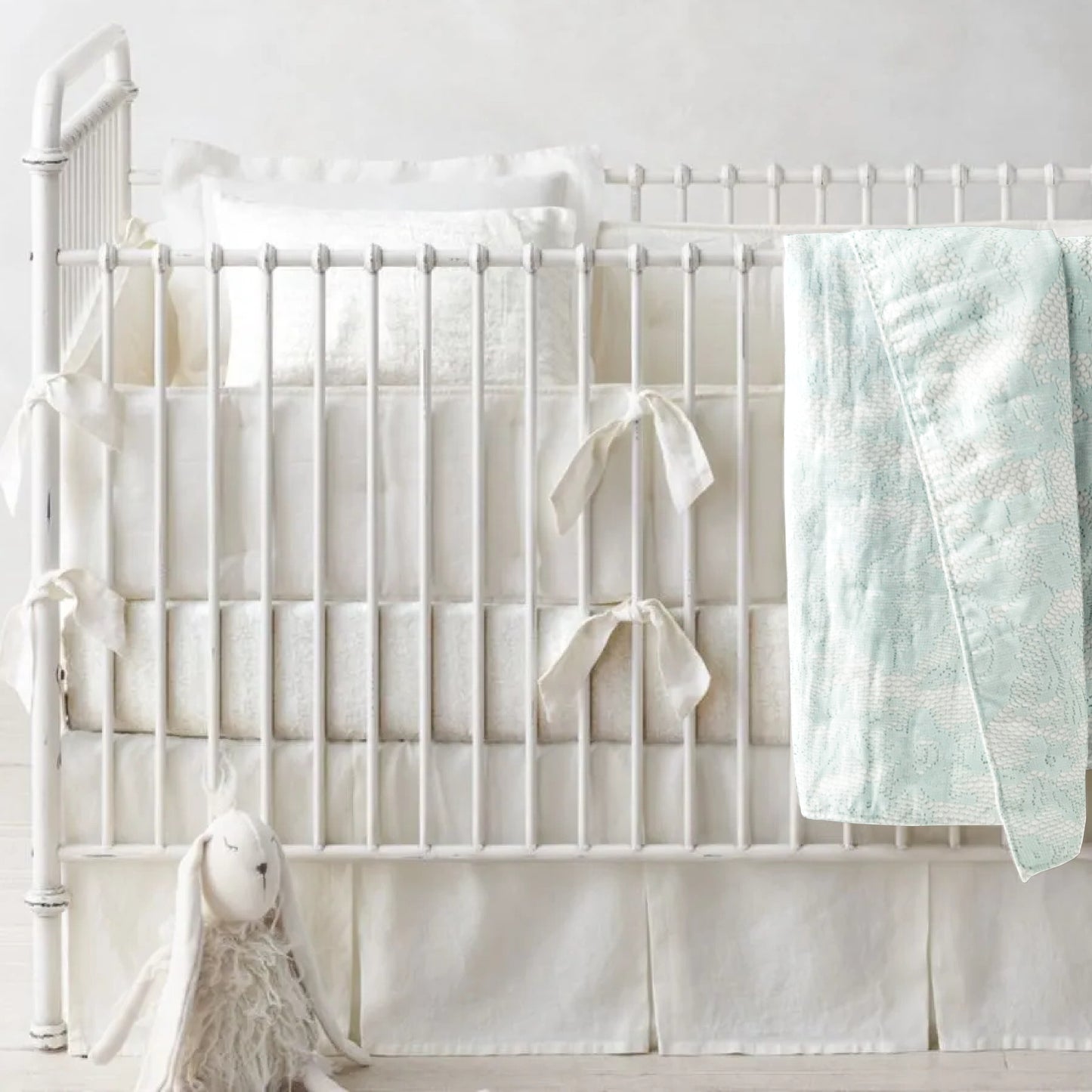 'Green Lace' Organic Baby Blanket