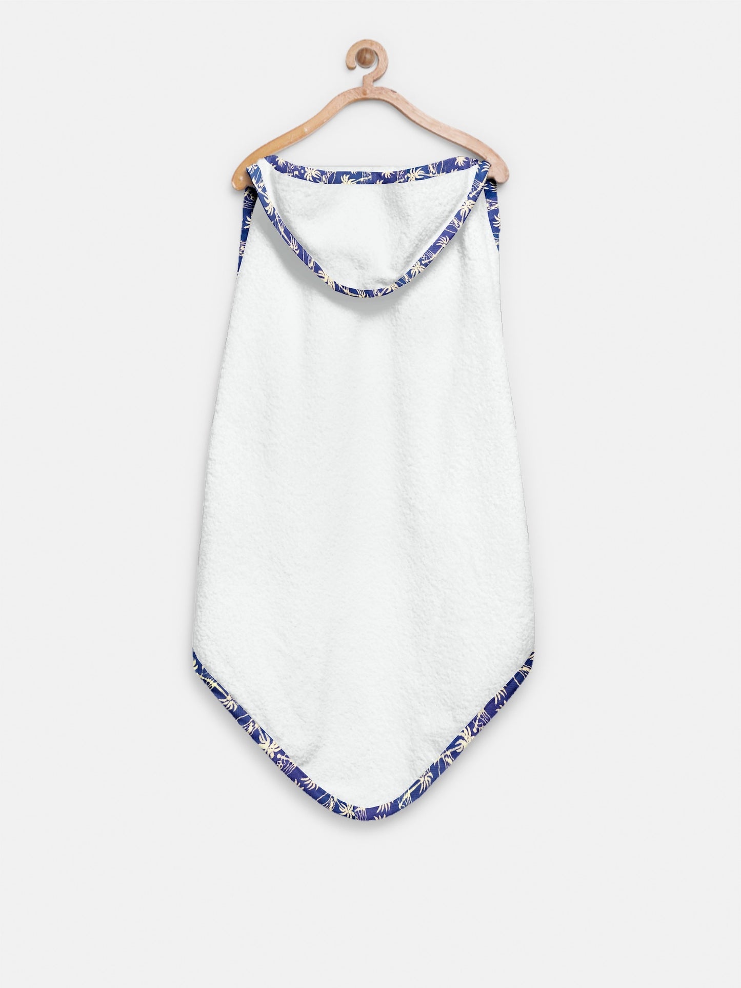 ‘Floral Blue’ Organic Hooded Towel Set