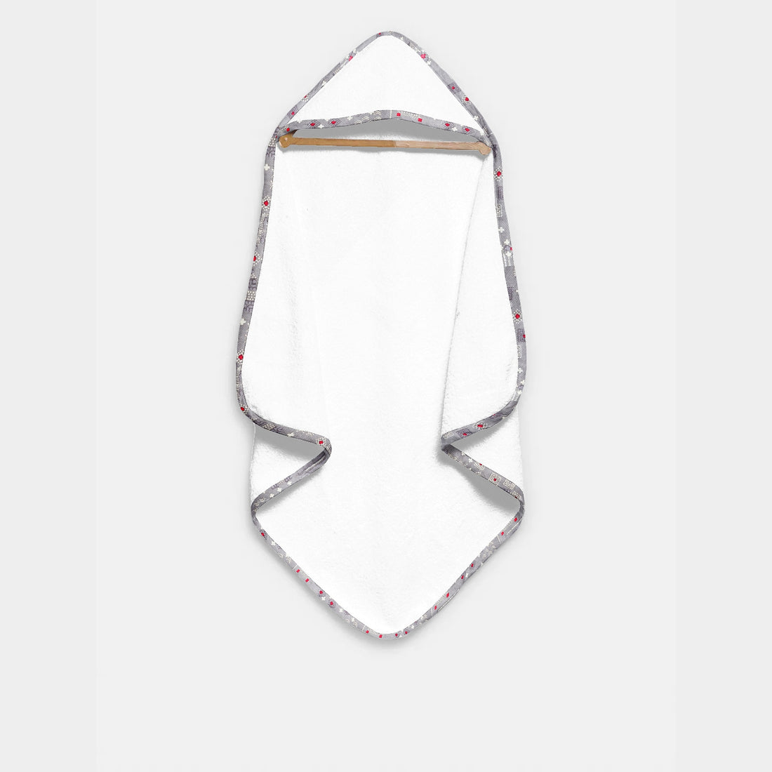 ‘Grey Bandhani Print’ Organic Hooded Towel Set