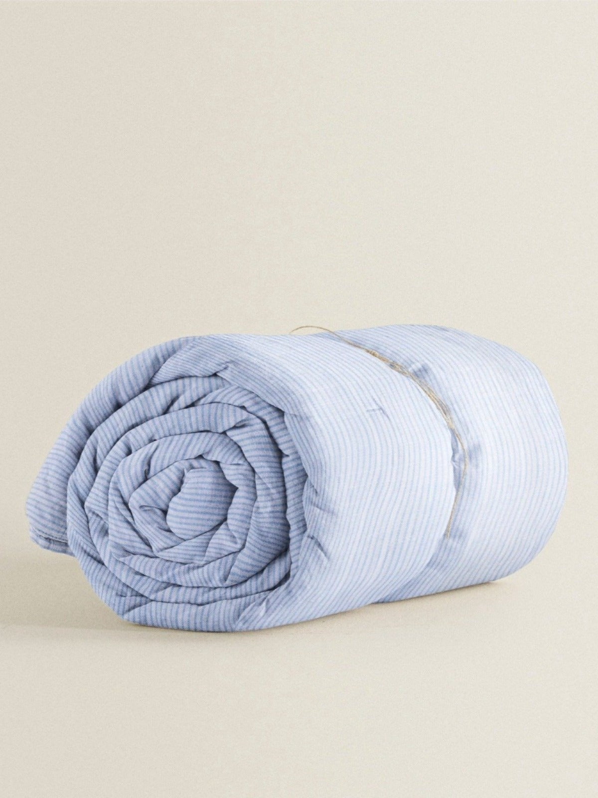 Blue and White Stripe' Organic Duvet Cover
