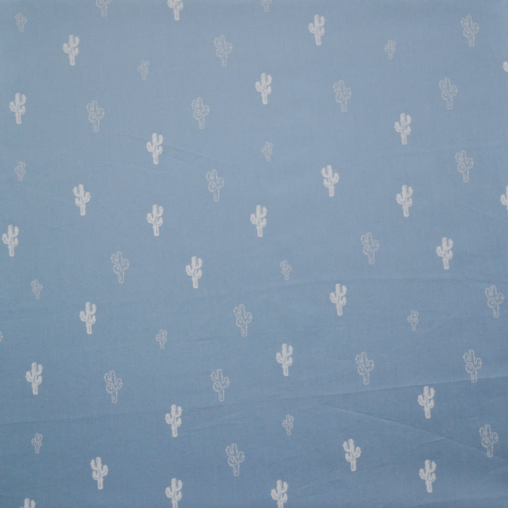 Blue Cactus' Organic Duvet Cover