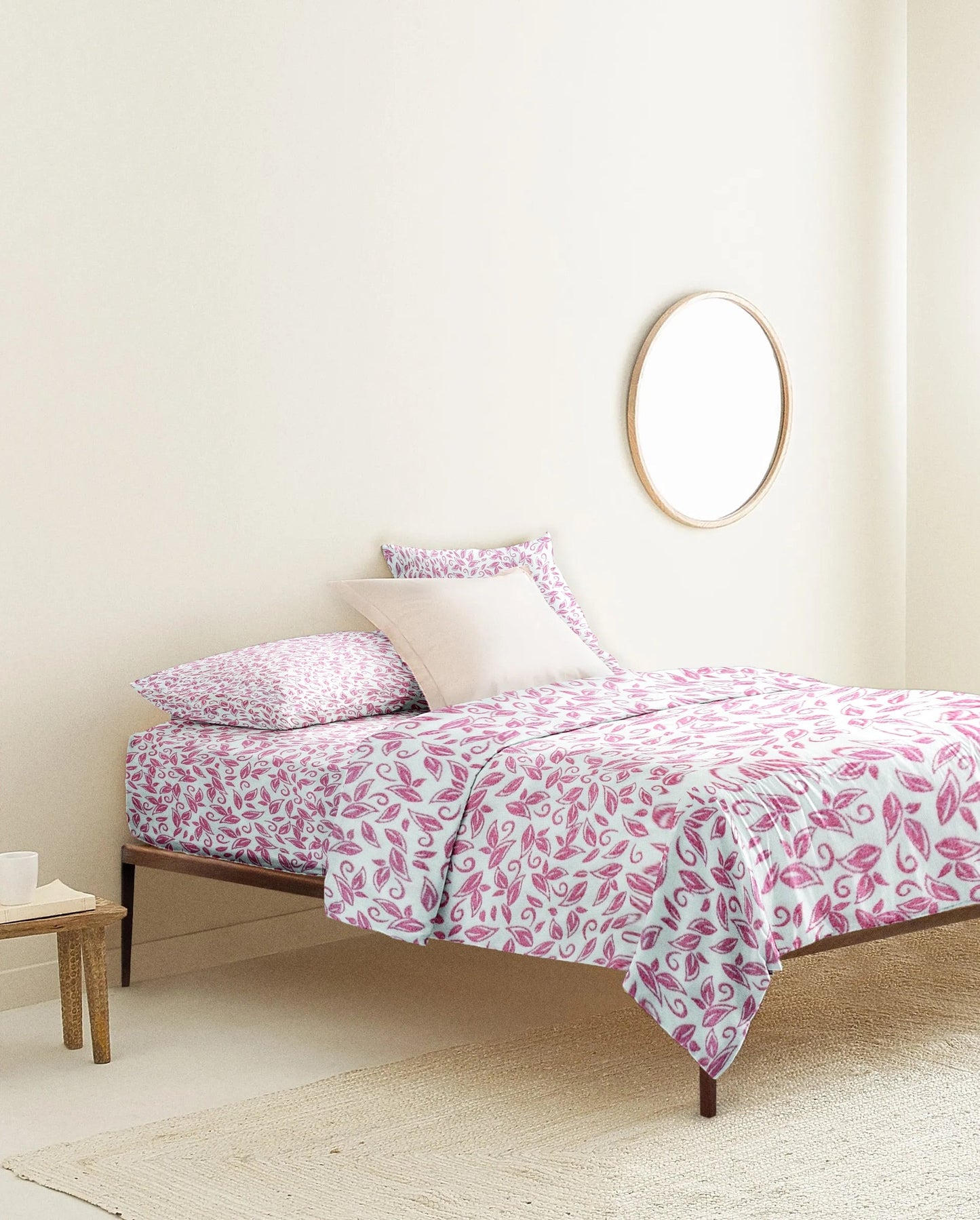 'Red Flower' Organic Duvet Cover