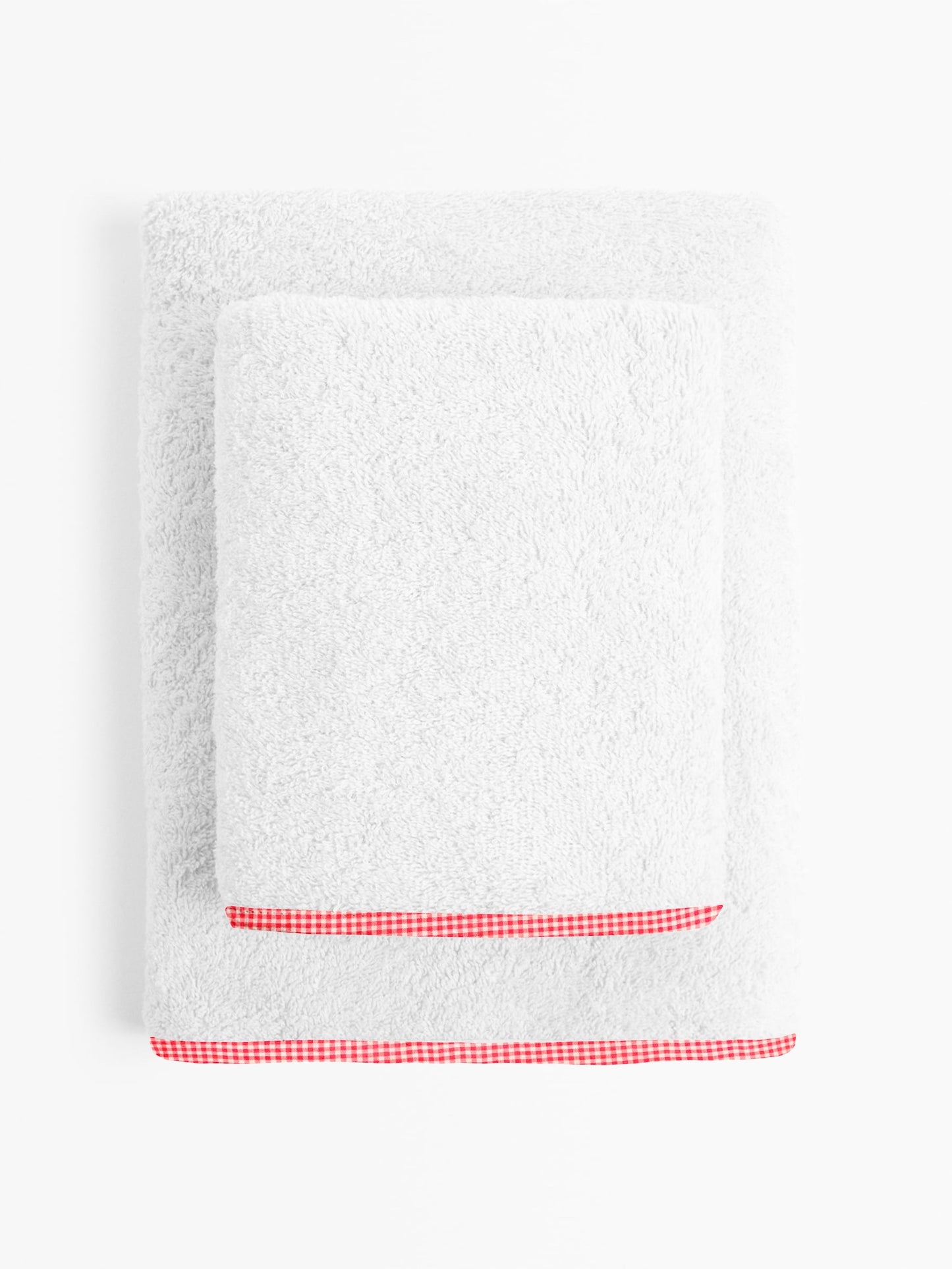 ‘Red Checks’ Organic Junior Towel Set