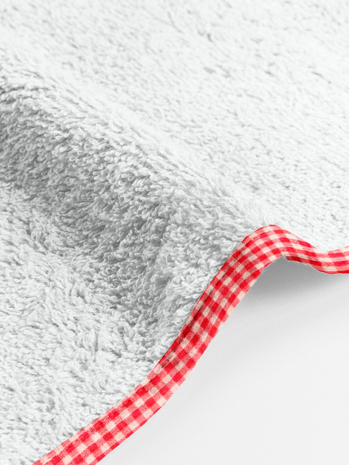 ‘Red Checks’ Organic Junior Towel Set