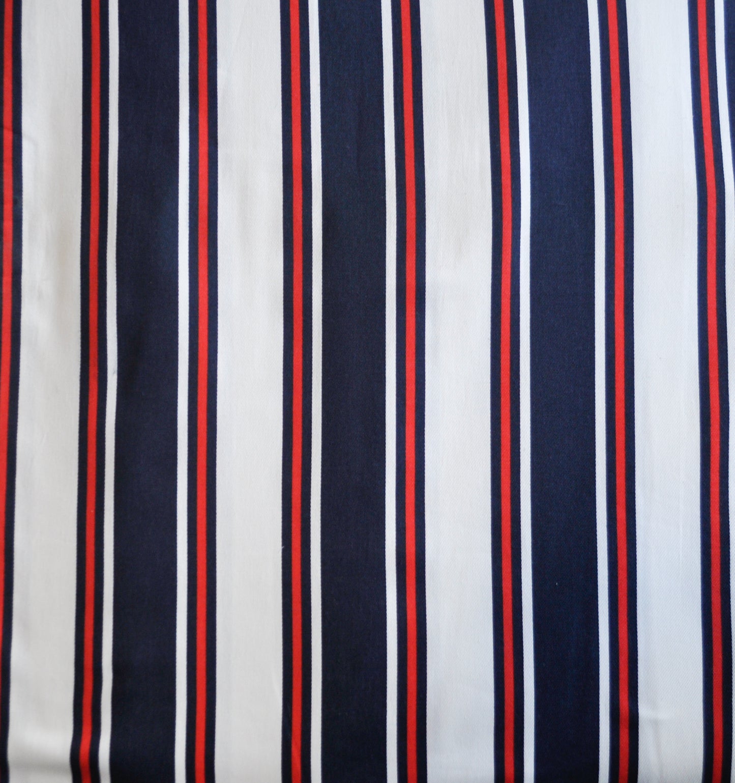 'Blue and Red Stripes' Organic Junior Bedcover