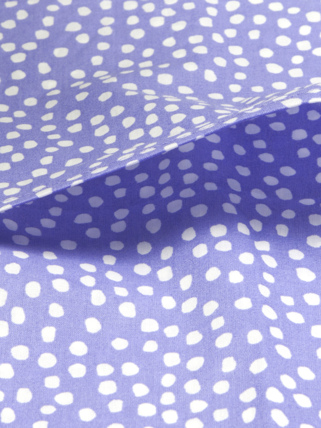 ‘Purple and White Spots’ Organic Baby Pillow Cover