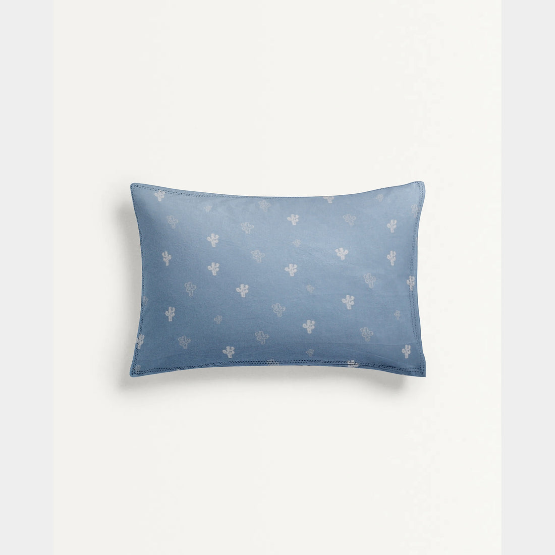 ‘Blue Cactus’ Organic Baby Pillow Cover