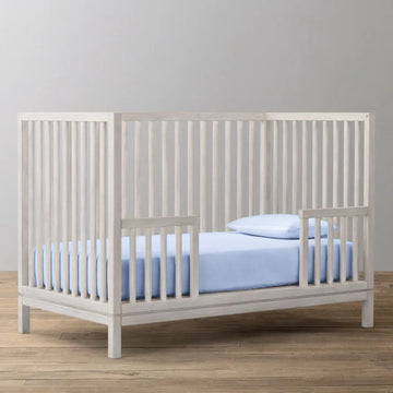 'Light Blue’ Organic Fitted Crib Sheet