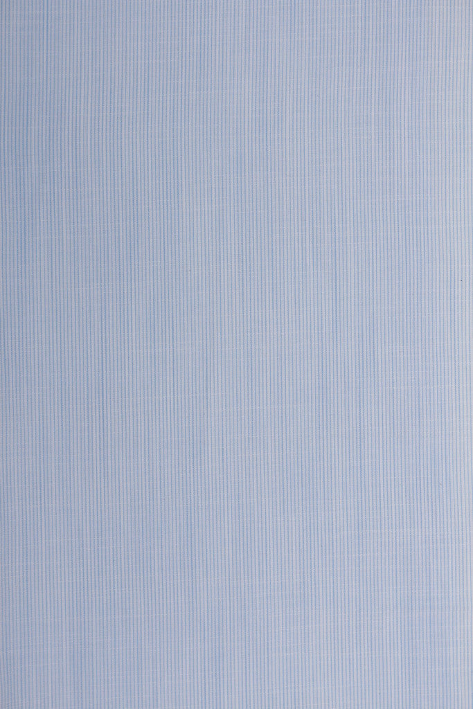 ‘Blue and White Stripe’ Organic Fitted Crib Sheet