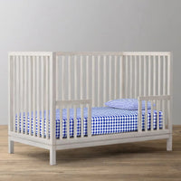Navy Checks’ Organic Fitted Crib Sheet