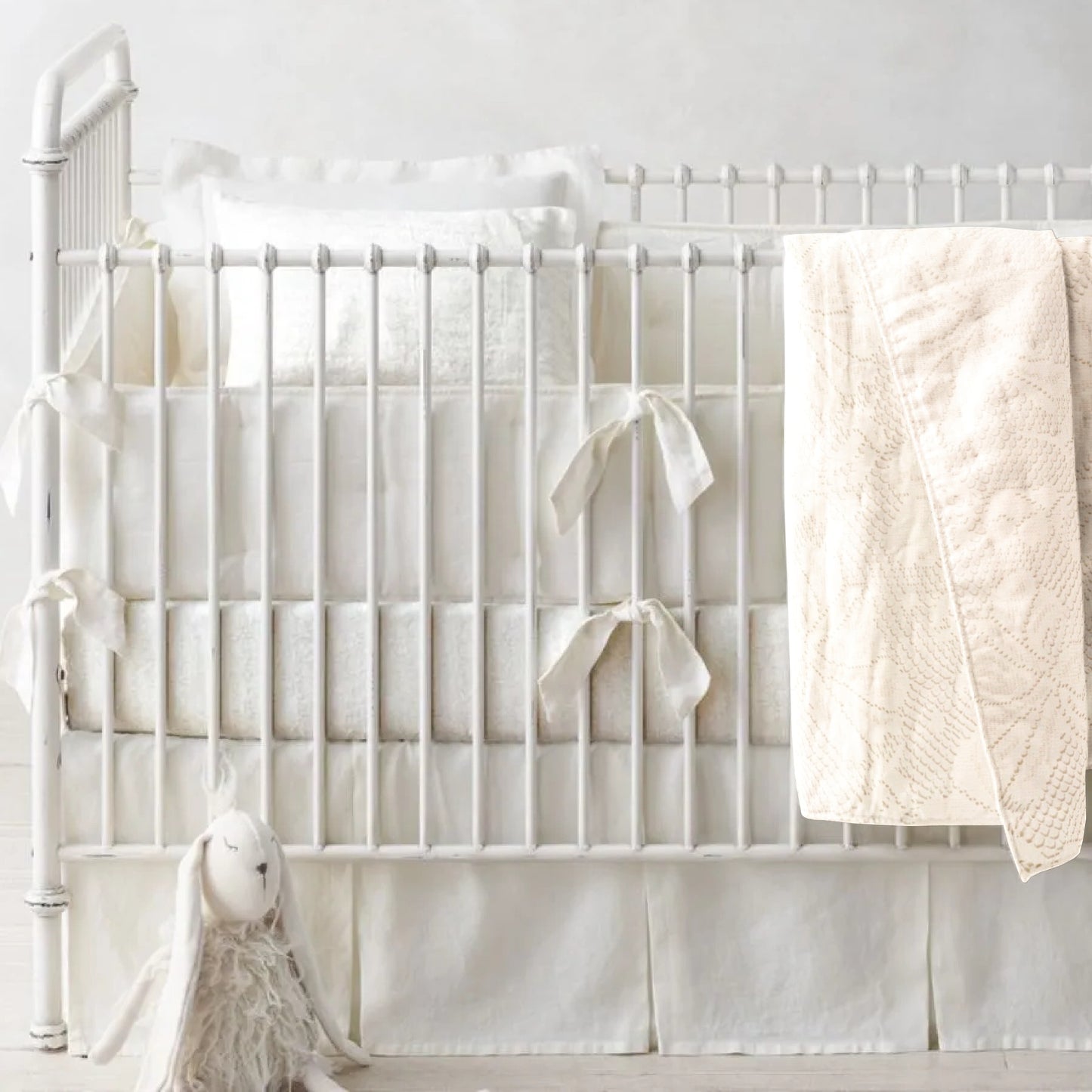 Cream Lace' Organic Baby Blanket