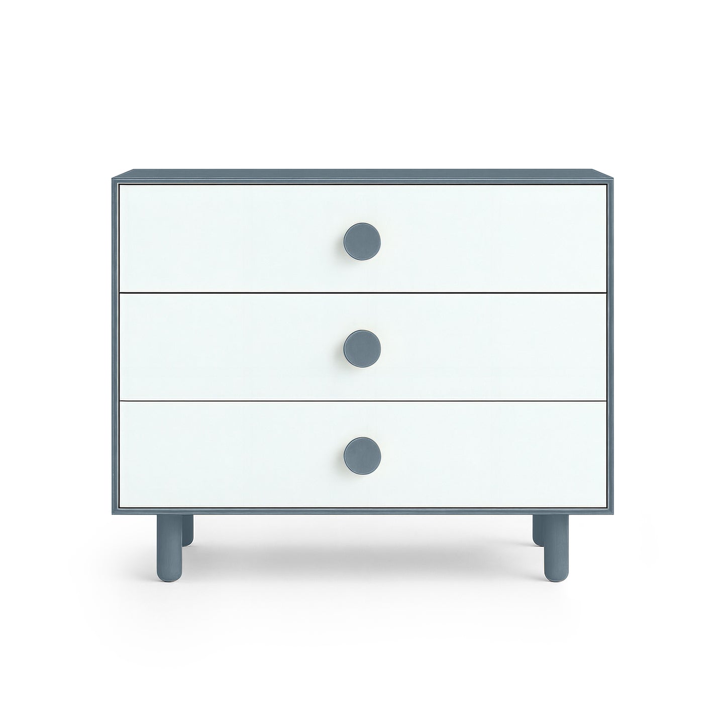 Blue Grey 3 Drawer