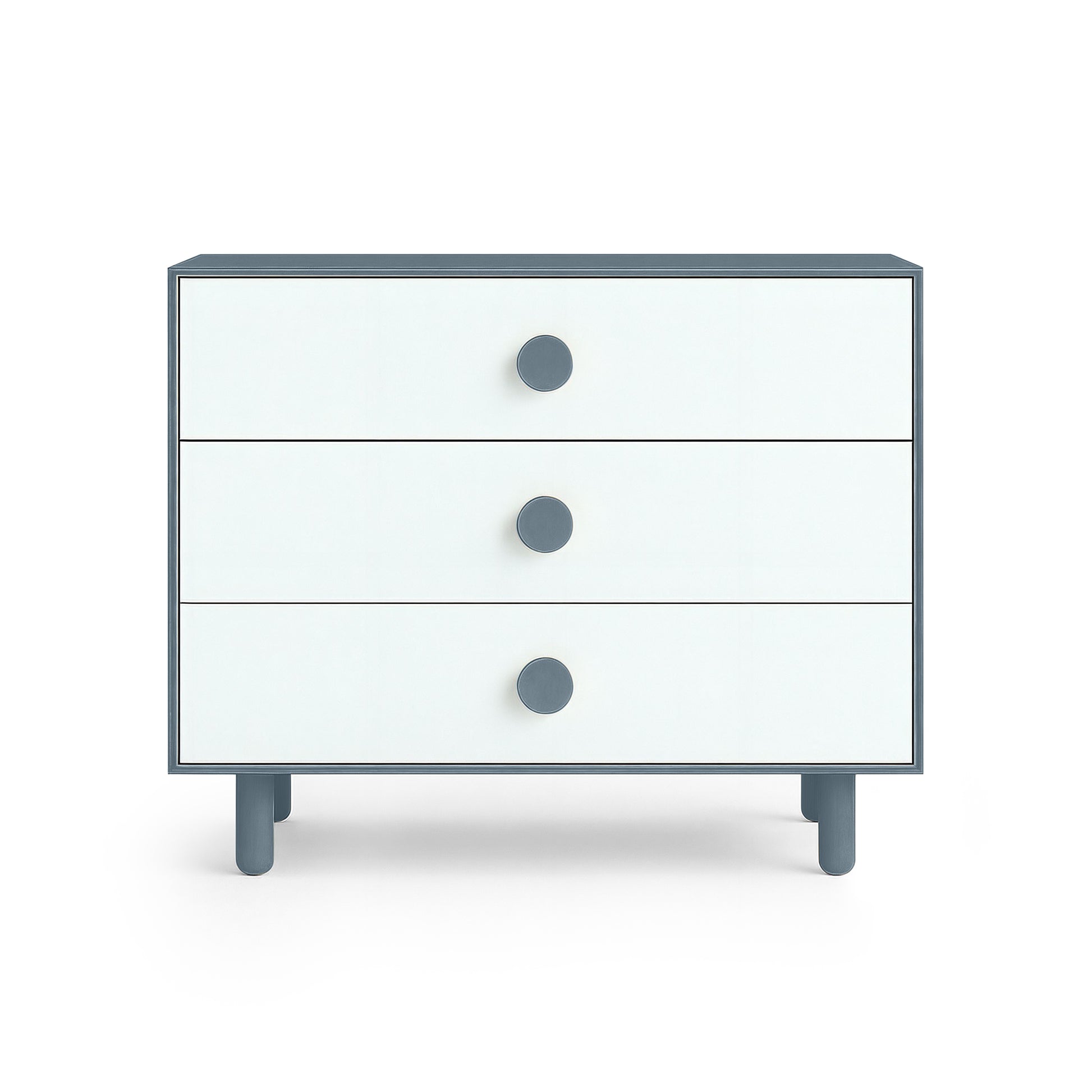 Blue Grey 3 Drawer