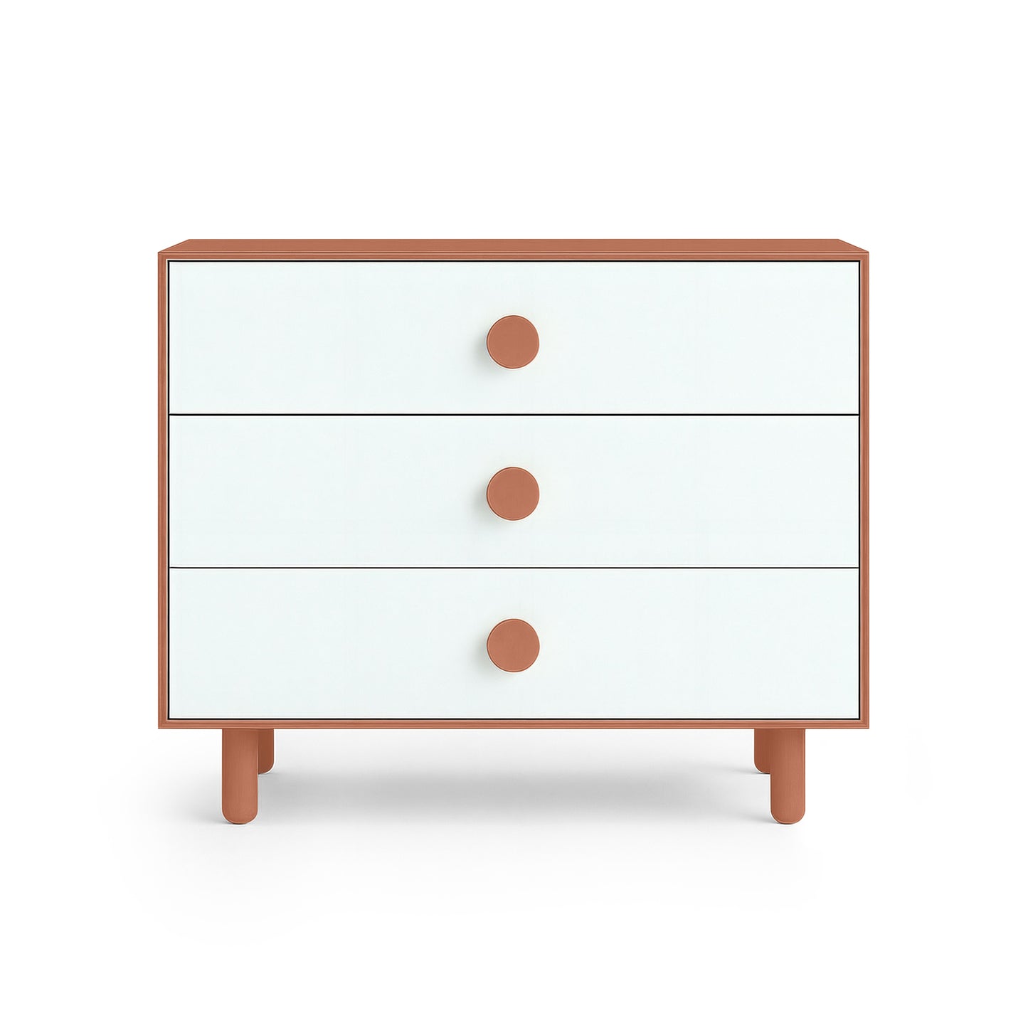Muted Terracotta 3 Drawer