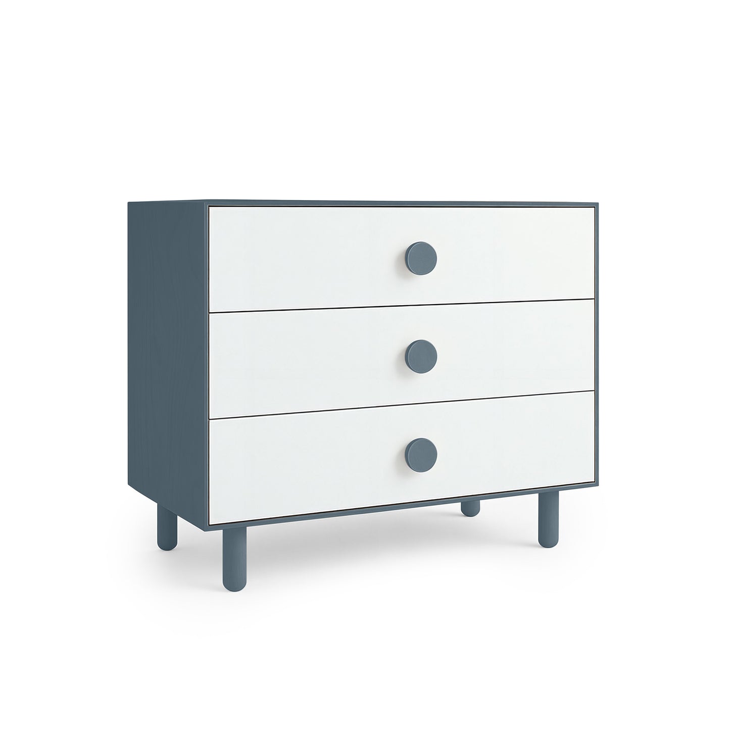 Blue Grey 3 Drawer