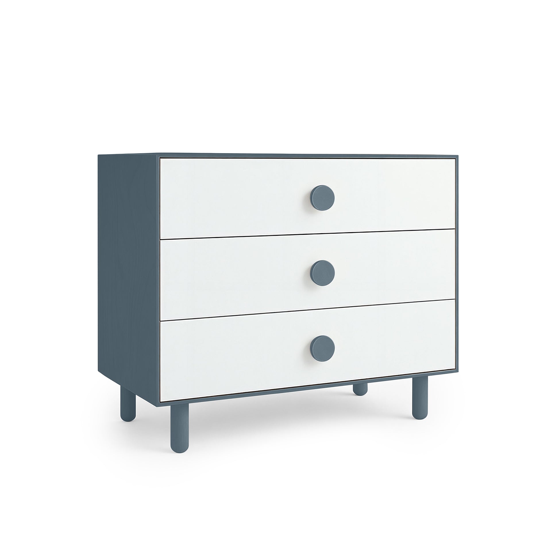 Blue Grey 3 Drawer