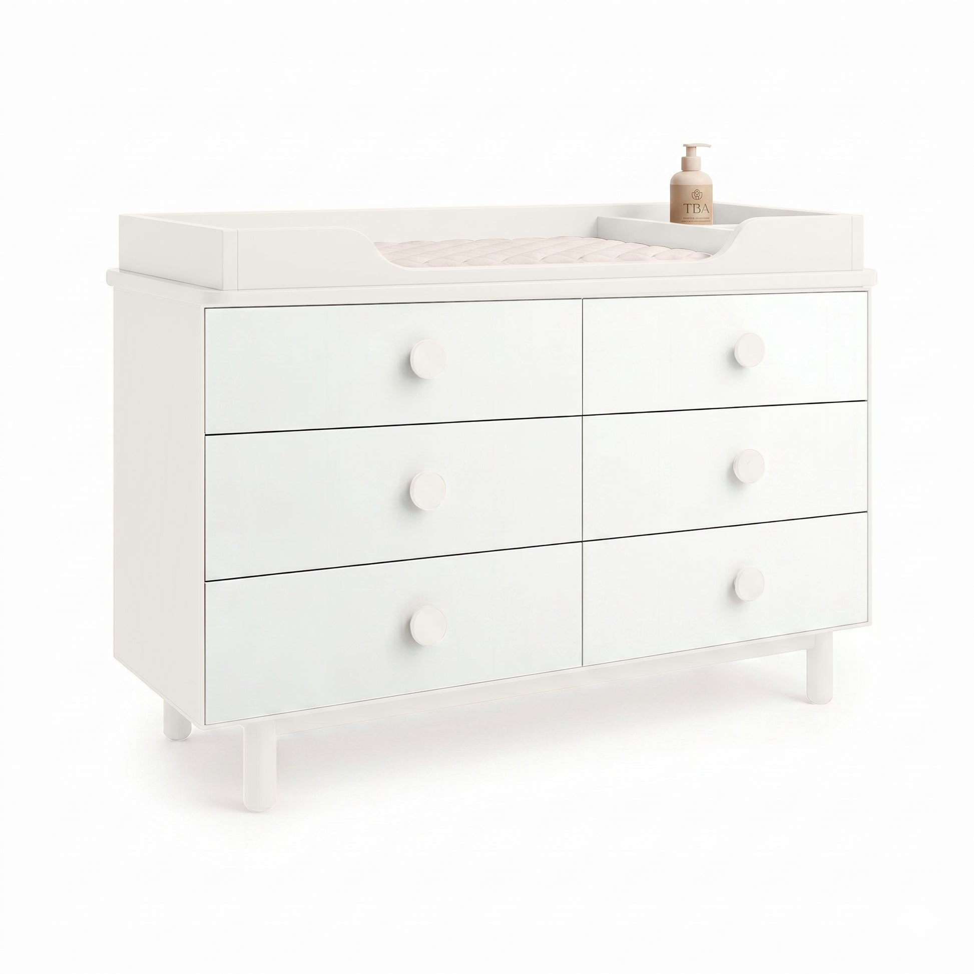 Cloud Grey 6 Drawer