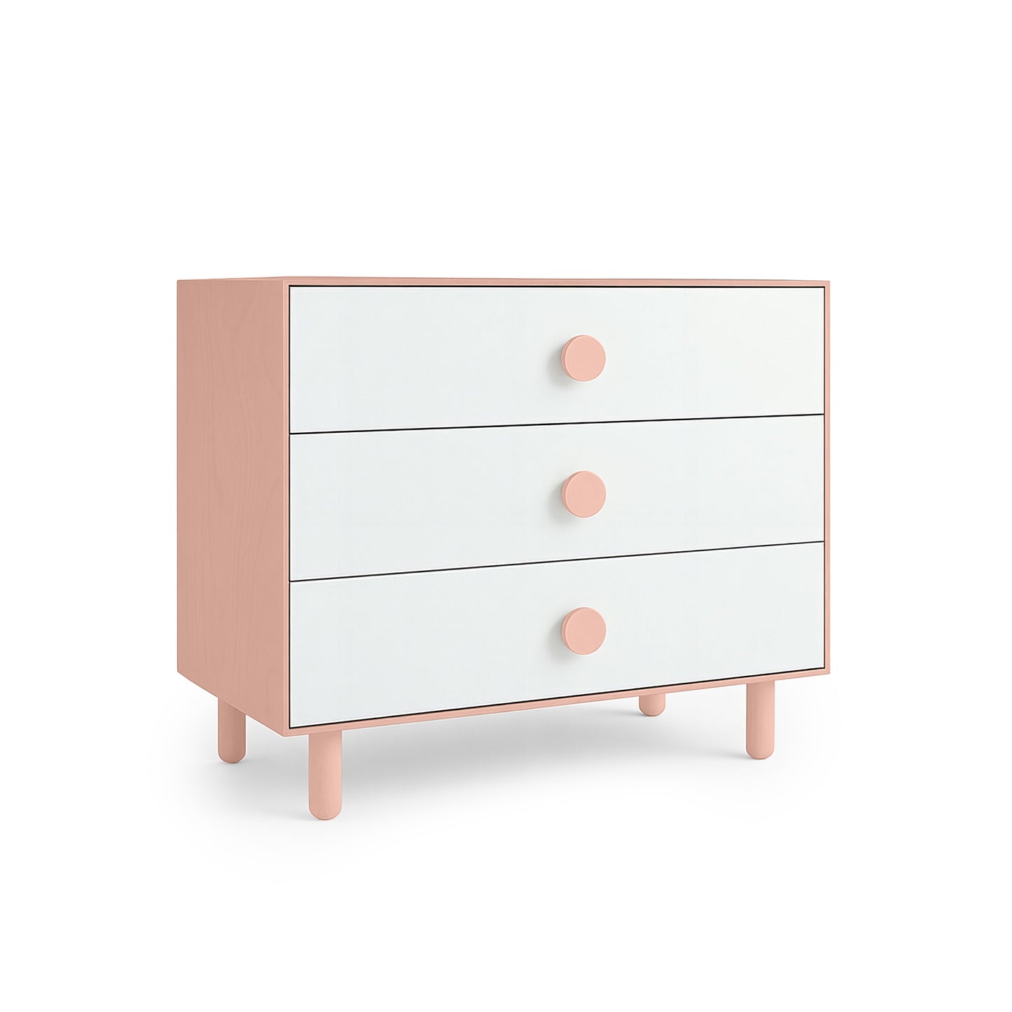 Guava Pink 3 Drawer