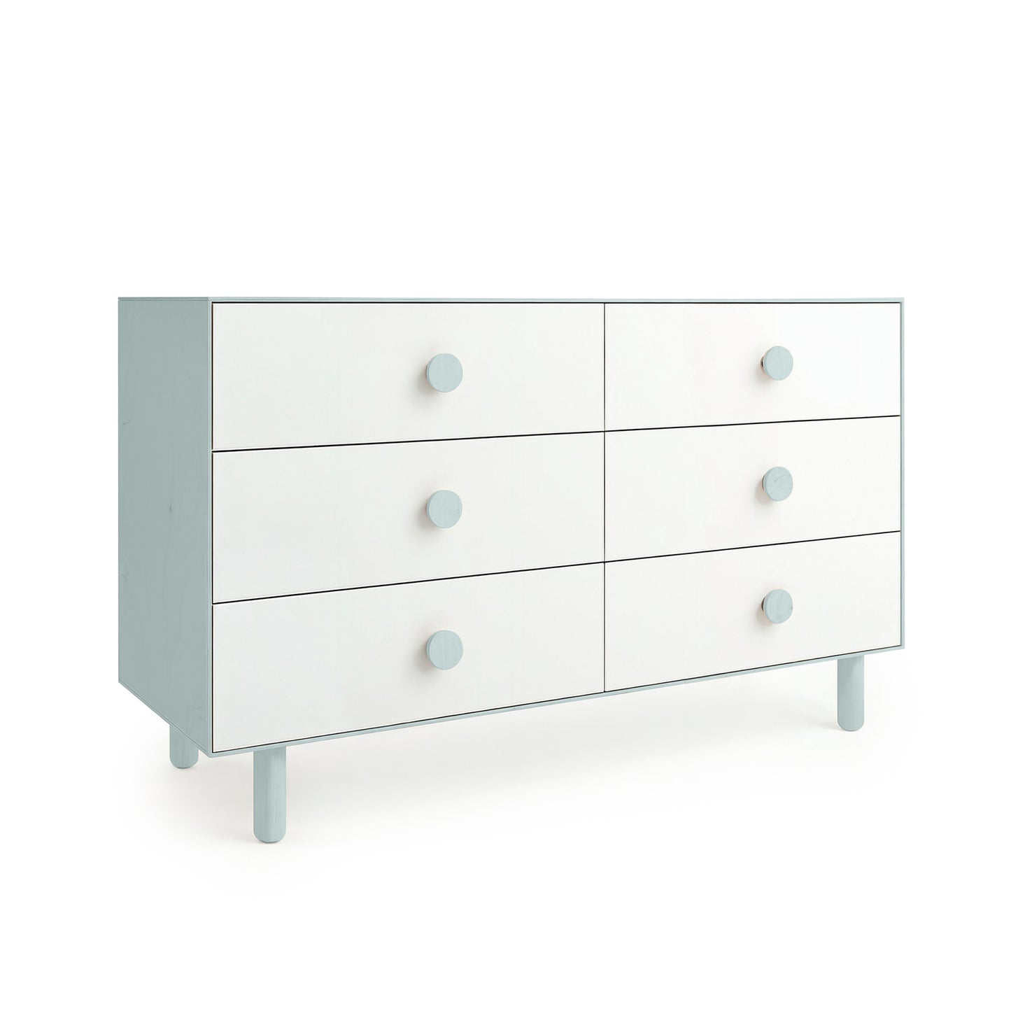 Mist Blue 6 Drawer