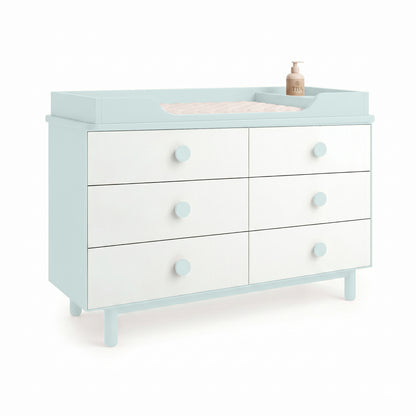 Mist Blue 6 Drawer