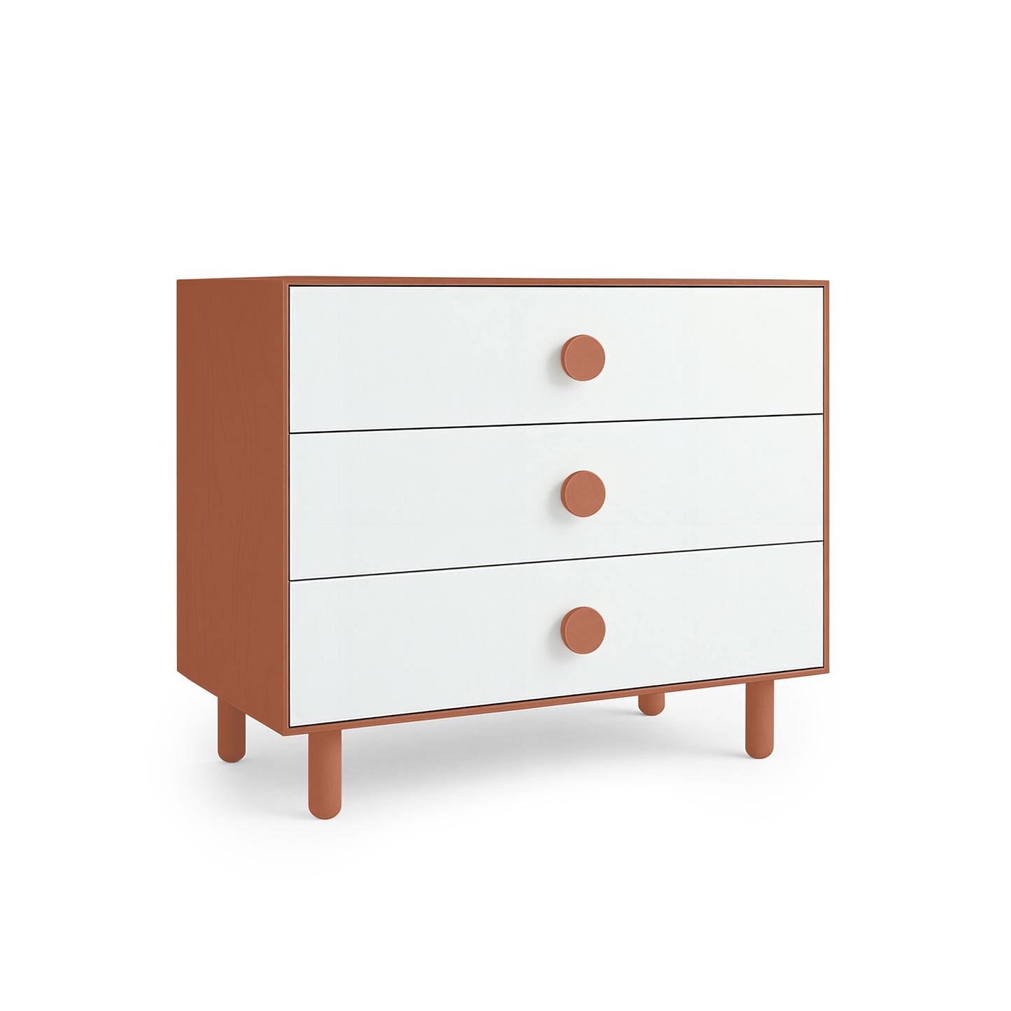 Muted Terracotta 3 Drawer