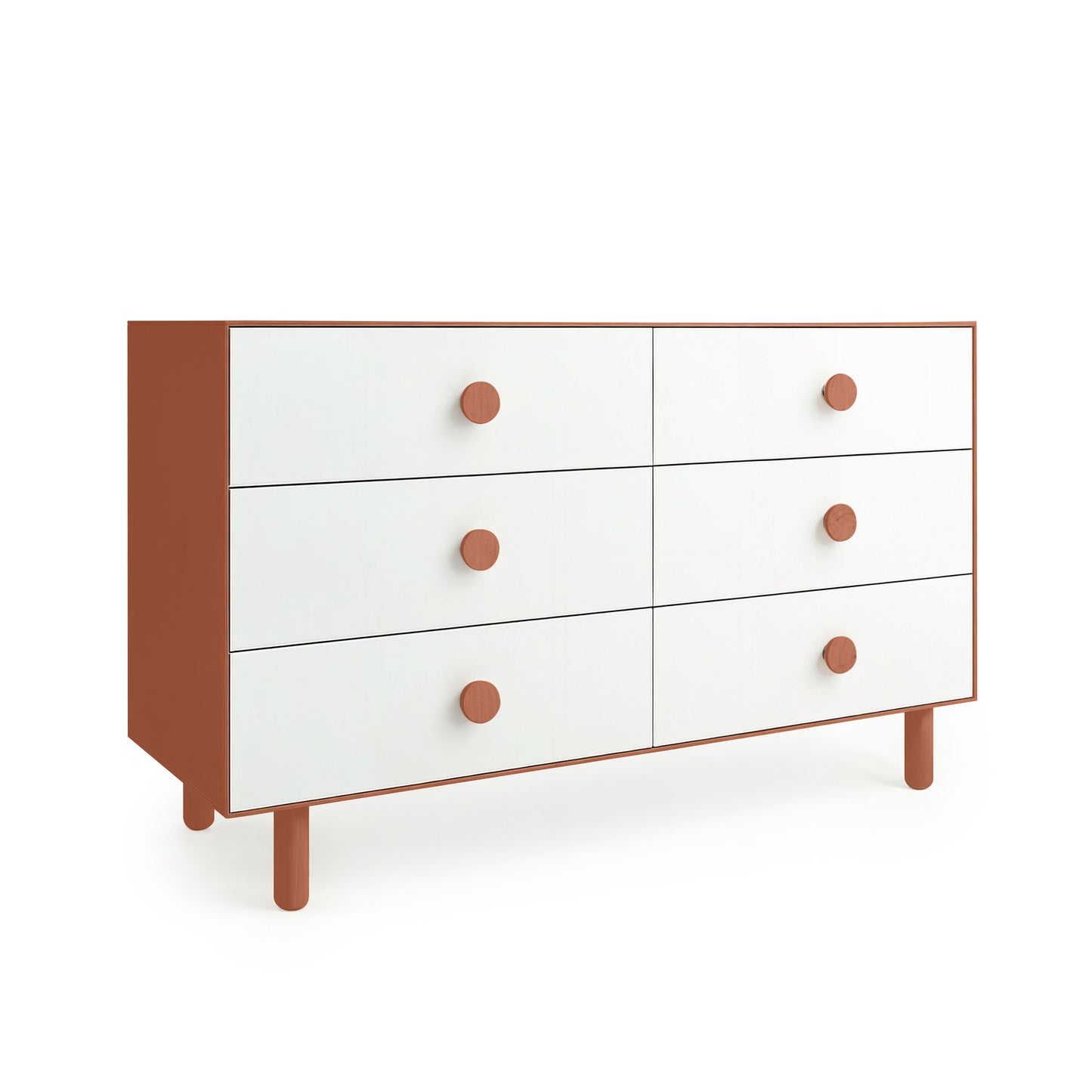 Muted Terracotta 6 Drawer