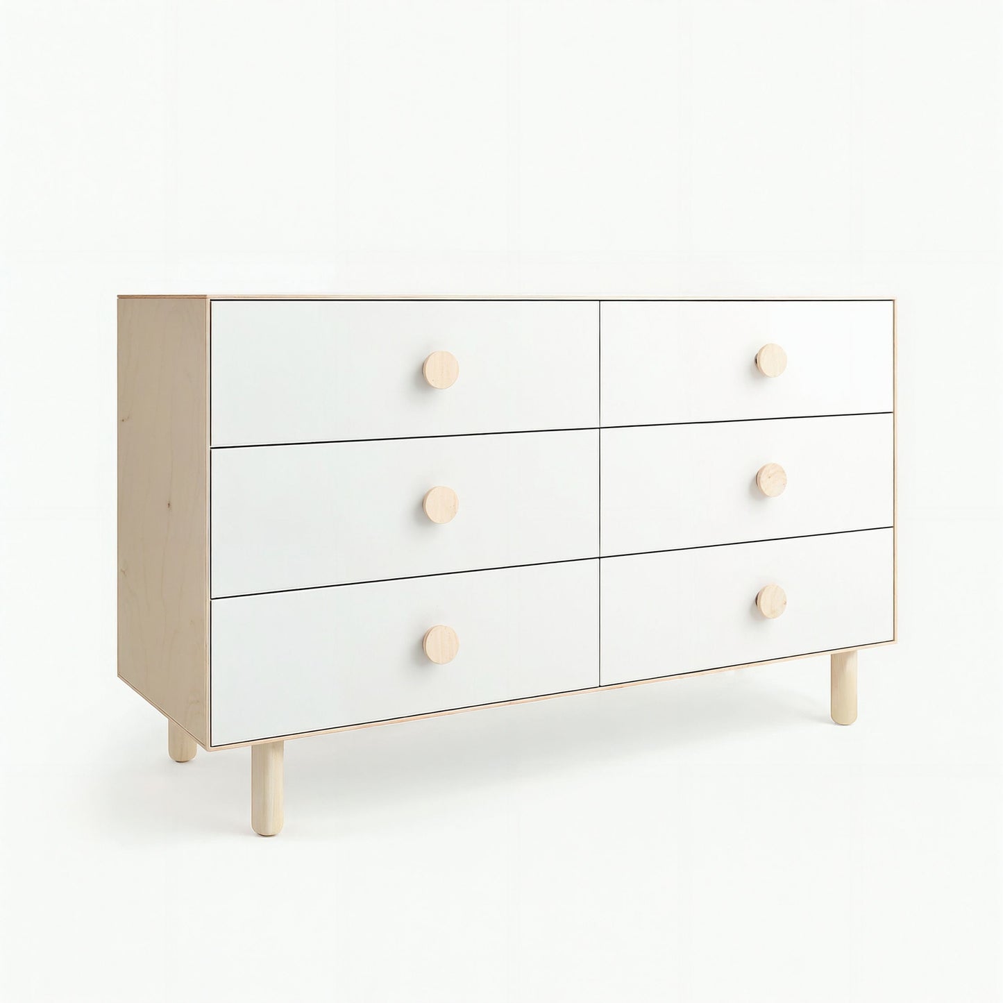 Natural 6 Drawer