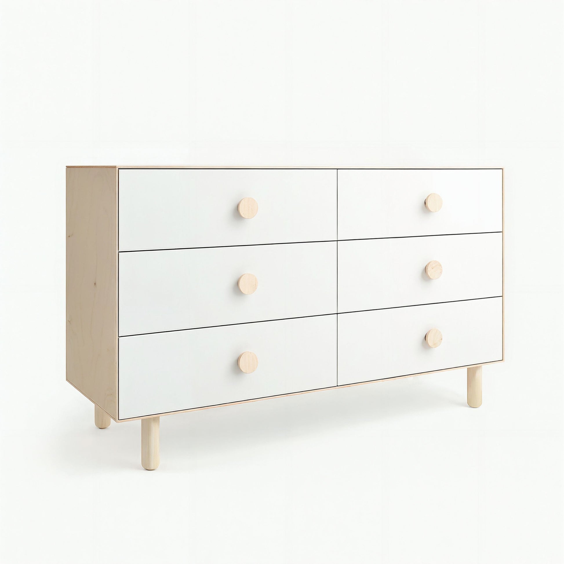 Natural 6 Drawer
