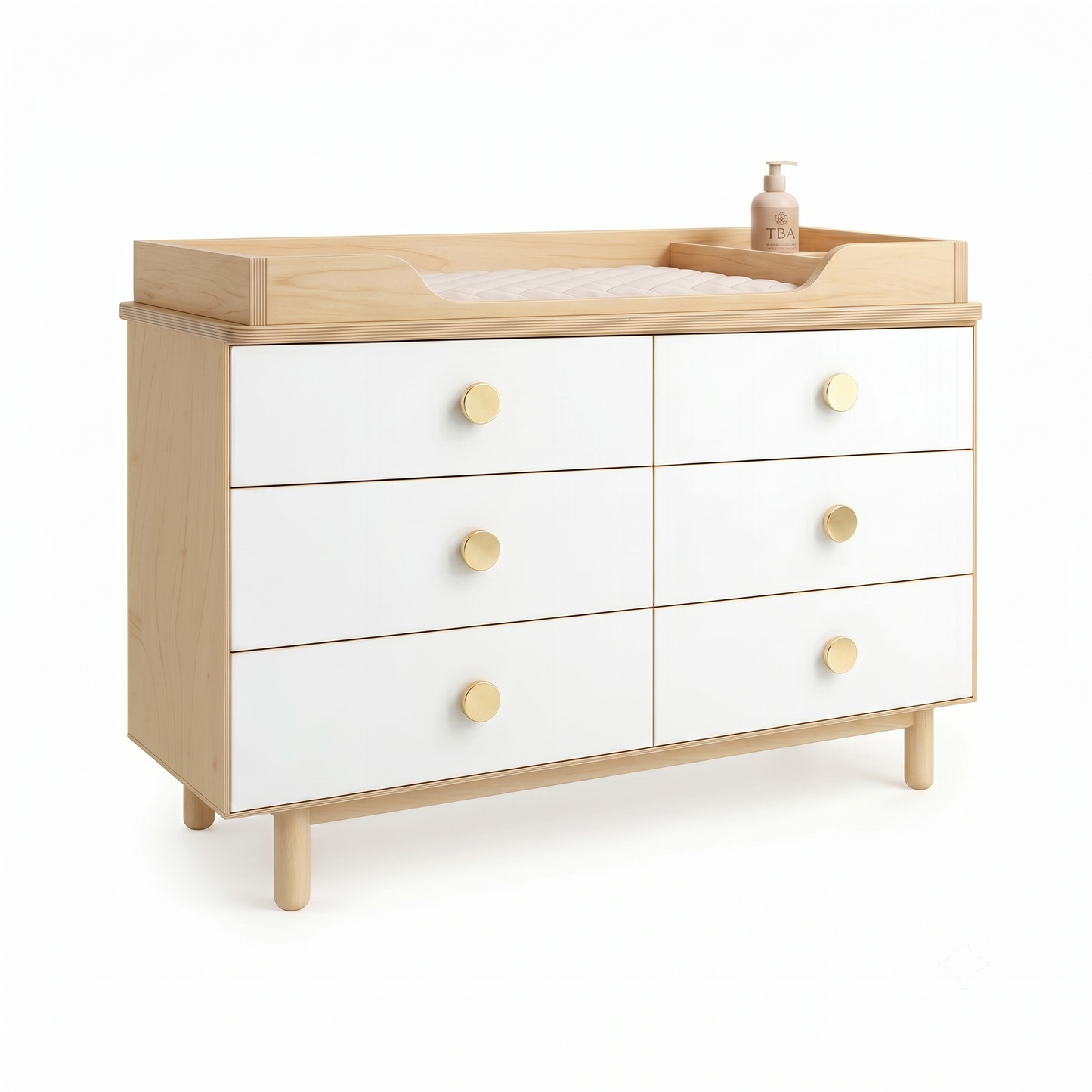 Natural 6 Drawer