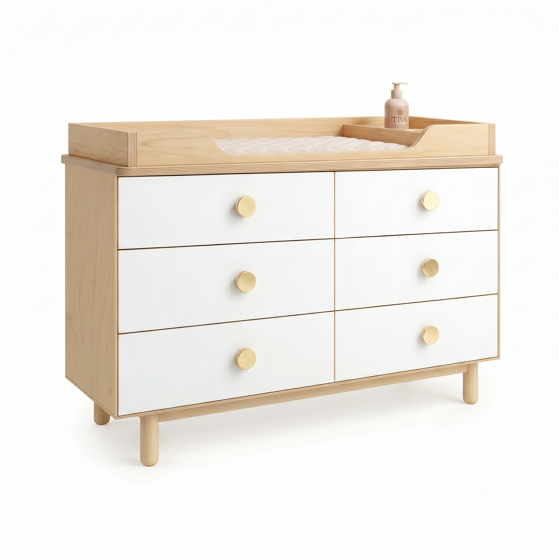 Natural 6 Drawer