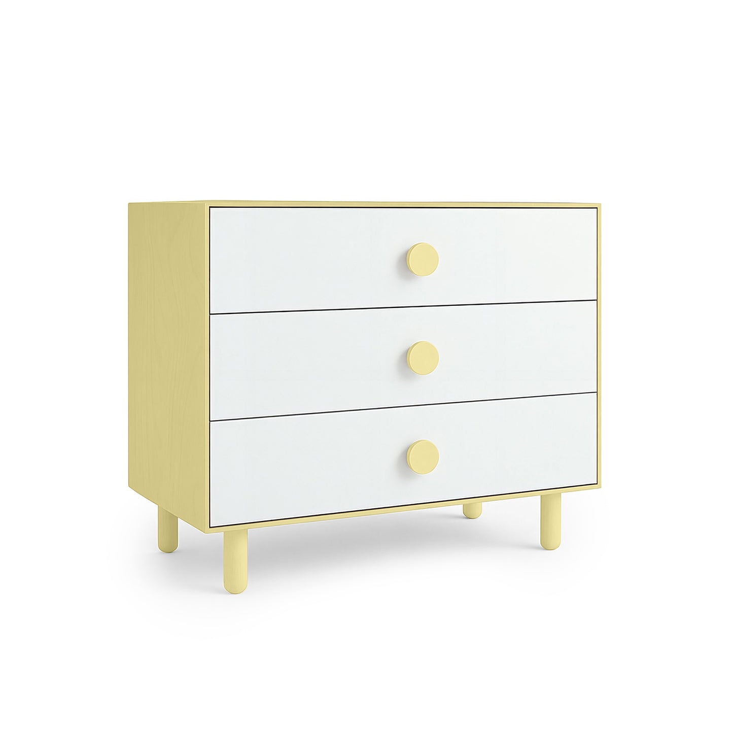 Pale Citron 3 Drawer
