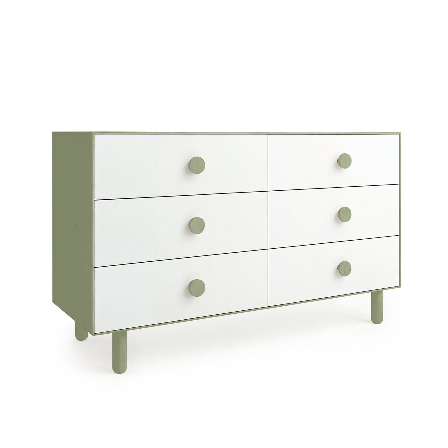 Sage Green 6 Drawer