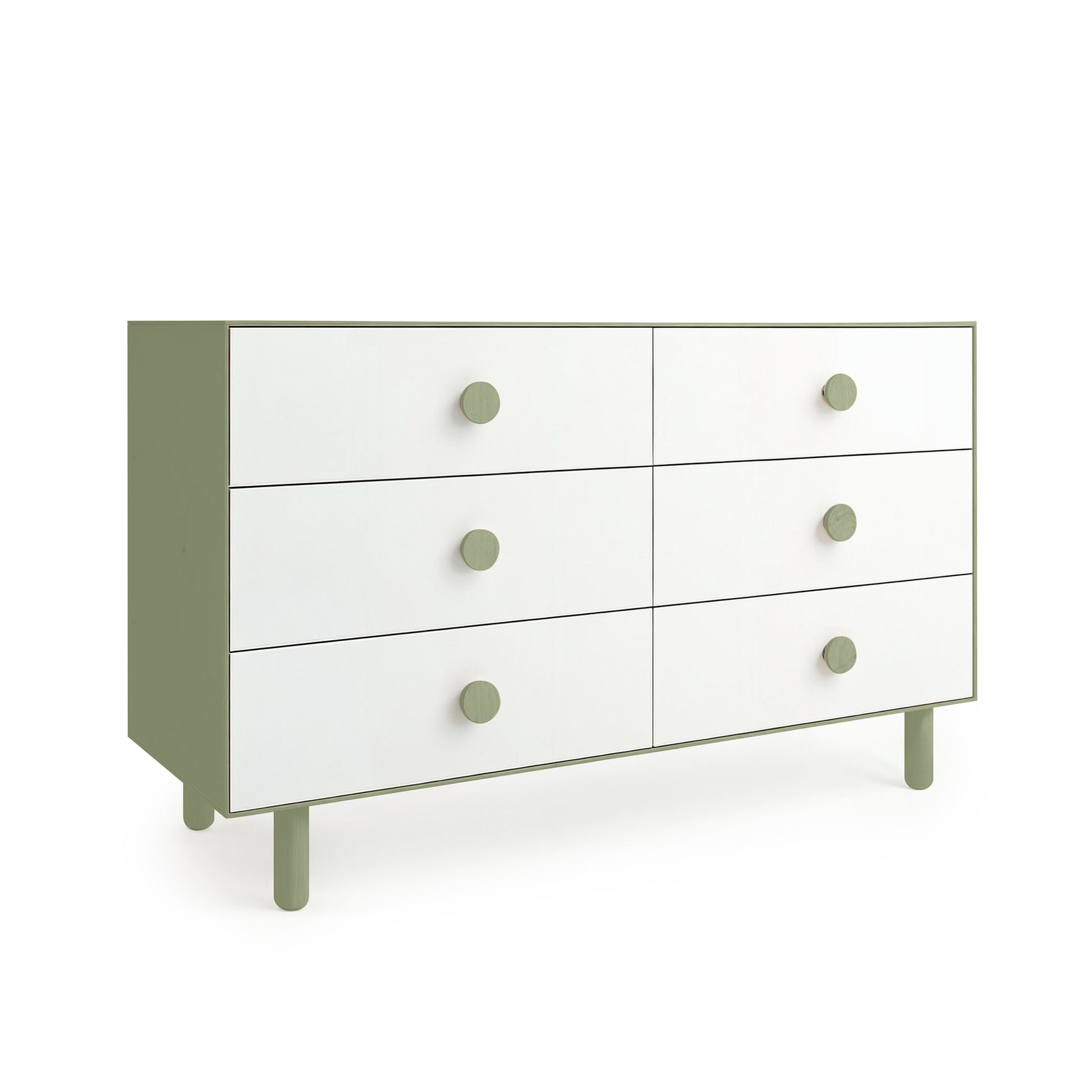 Sage Green 6 Drawer